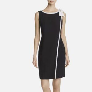 KARL LAGERFELD PARIS Sleeveless Bow-Detail Dress, Size 8